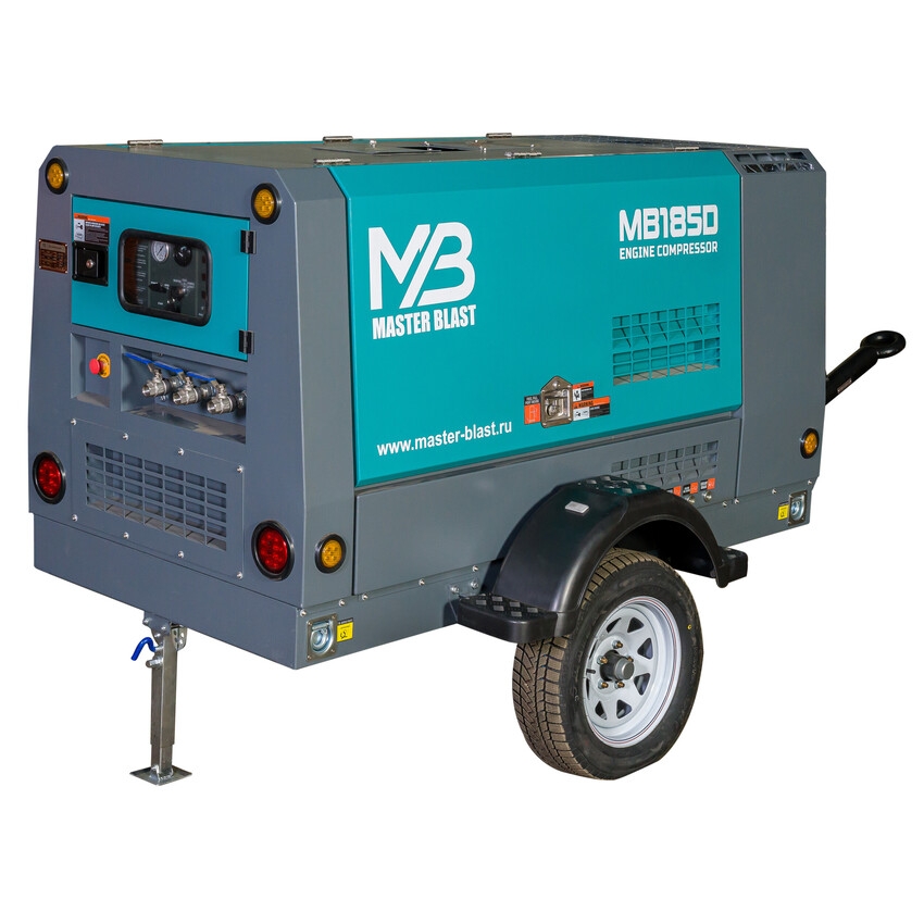 Винтовой дизельный компрессор Master Blast MB-185D-7