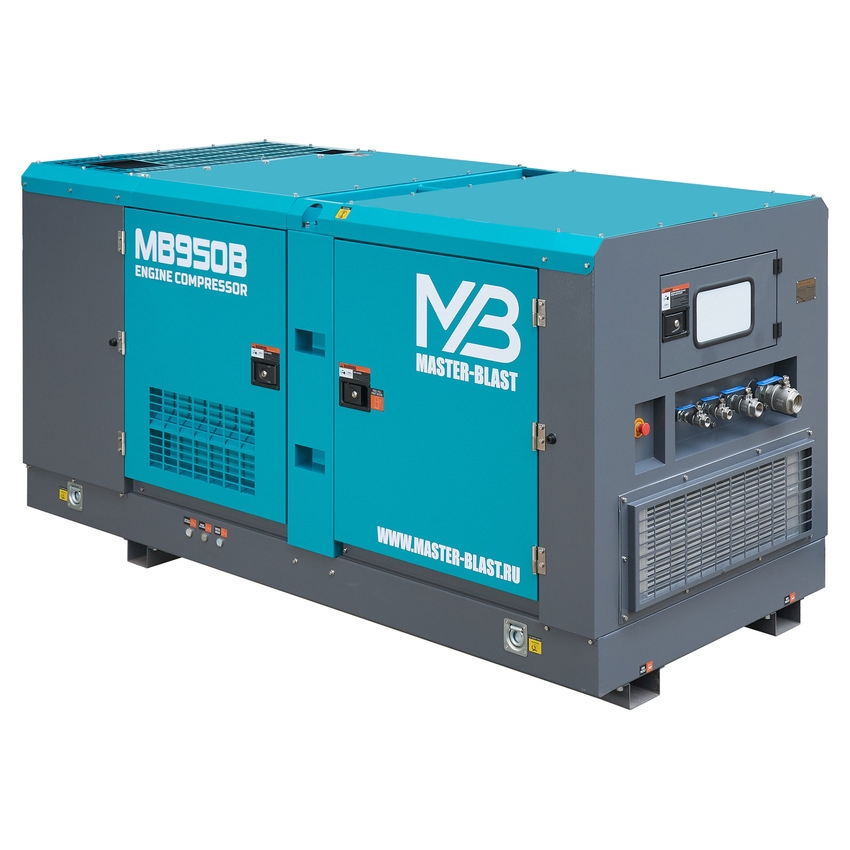 Винтовой дизельный компрессор Master Blast MB-950B-10