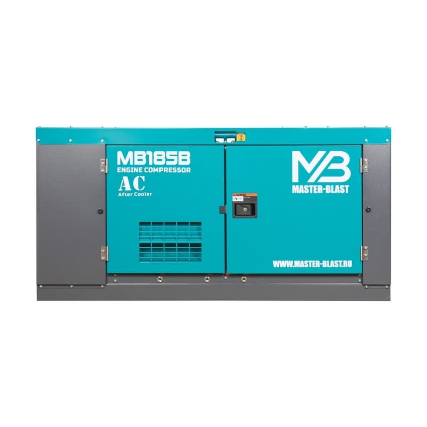 Винтовой дизельный компрессор Master Blast MB-185B-7+AC