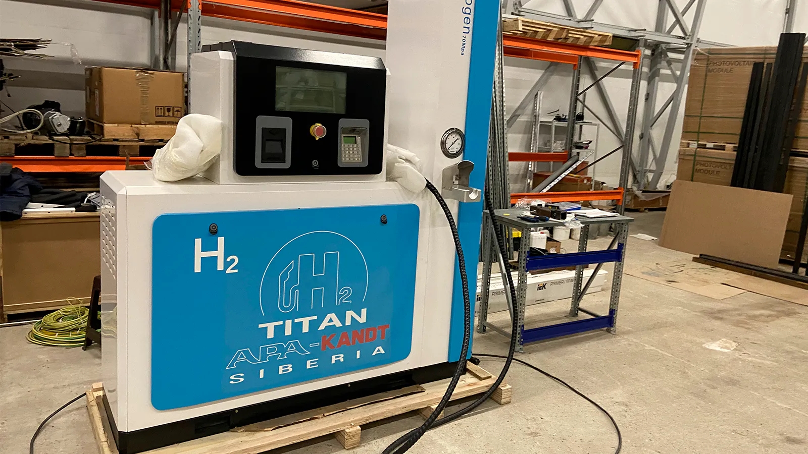 Водородный диспенсер(колонка) водородной заправочной станции снежинка