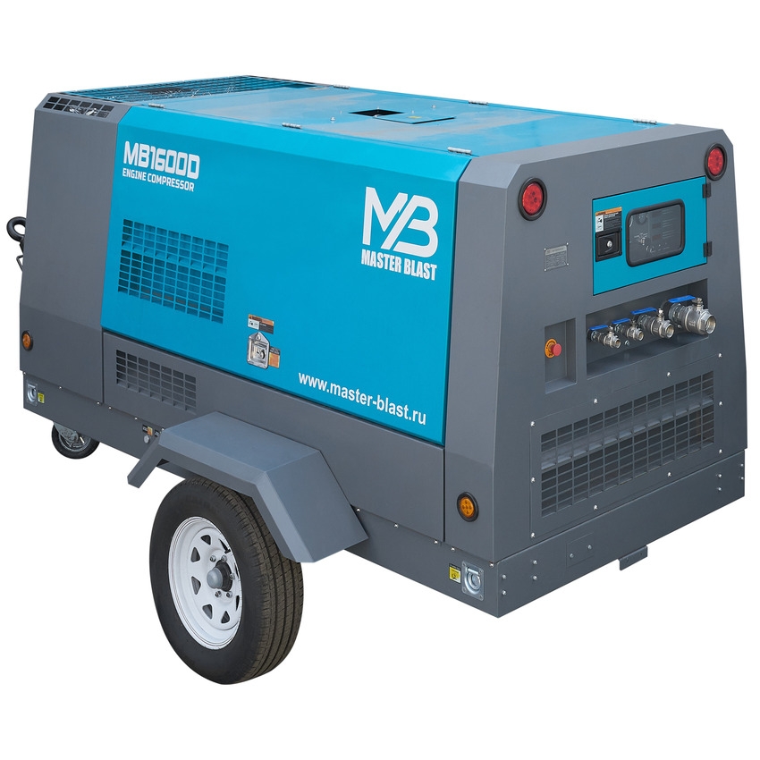 Винтовой дизельный компрессор Master Blast MB-1600D-17