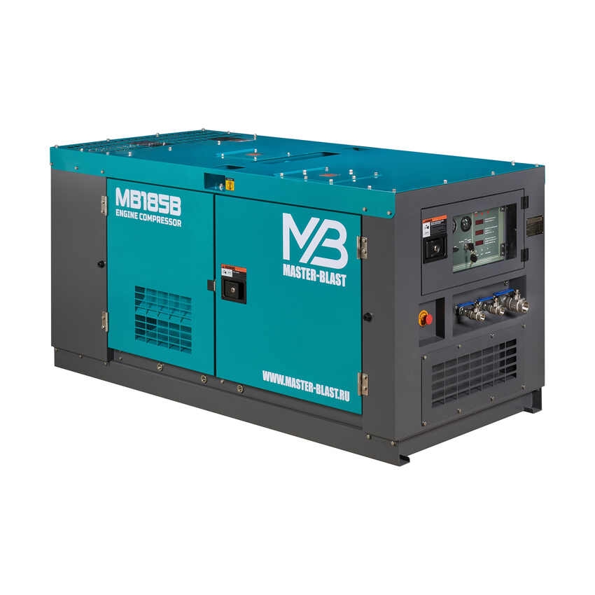 Винтовой дизельный компрессор Master Blast MB-185B-7