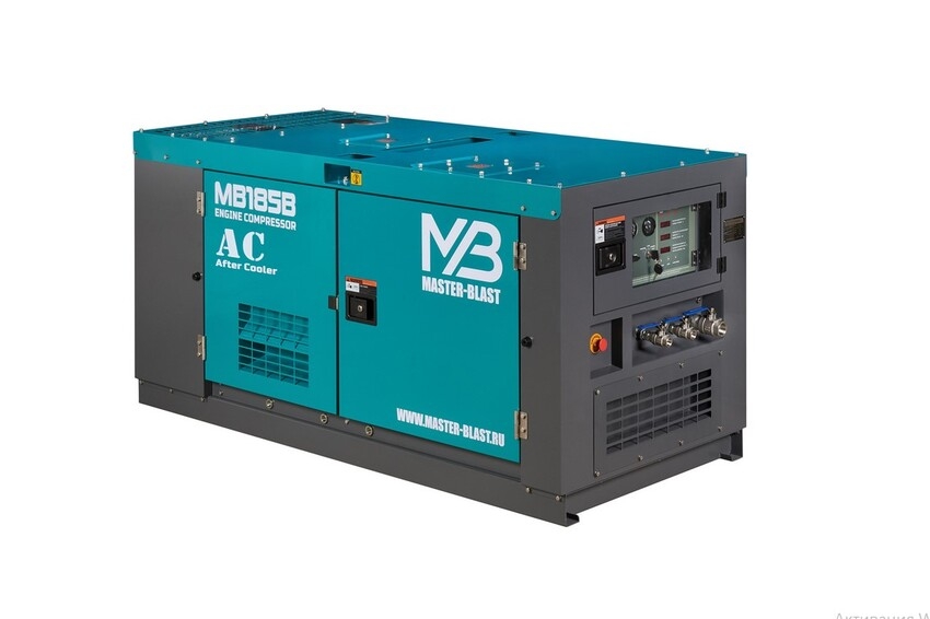 Винтовой дизельный компрессор Master Blast MB-185B-7+AC