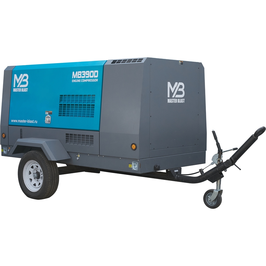 Винтовой дизельный компрессор Master Blast MB-390D-15