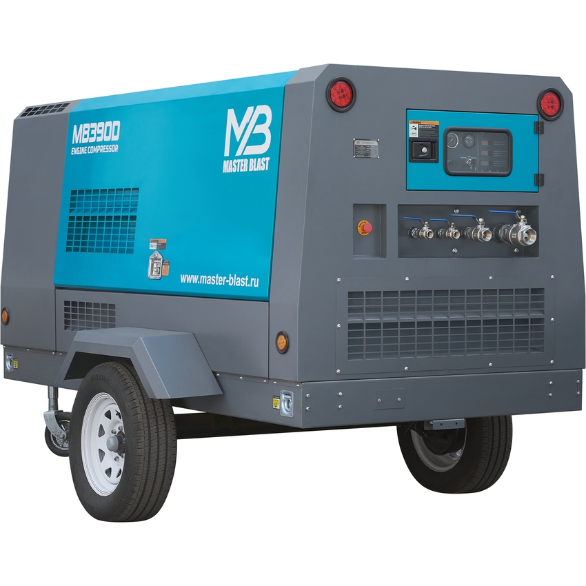 Винтовой дизельный компрессор Master Blast MB-390D-15