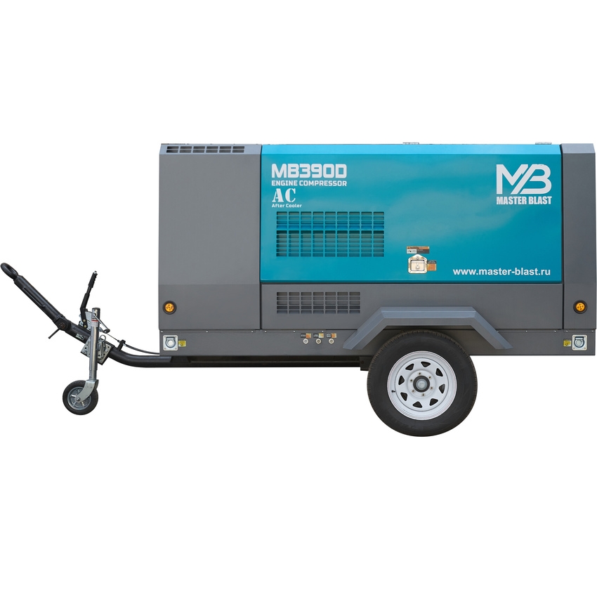 Винтовой дизельный компрессор Master Blast MB-390D-10+AC