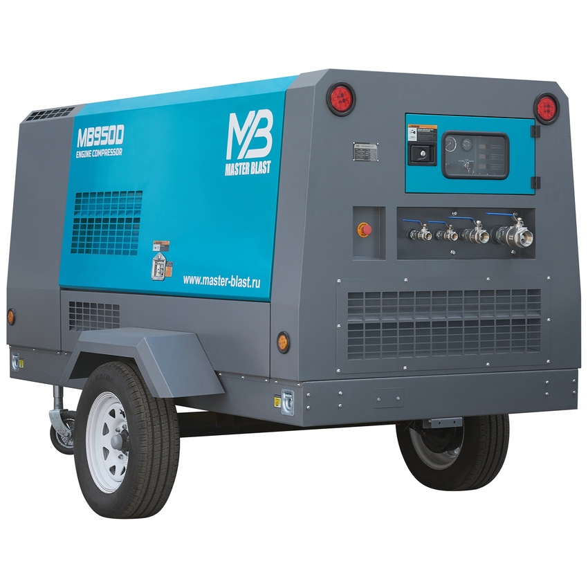 Винтовой дизельный компрессор Master Blast MB-950D-10